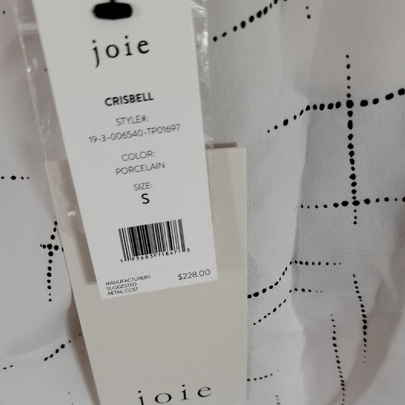 Joie White Blouse with Ruffle Sleeves - Picture 2 of 5